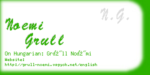 noemi grull business card